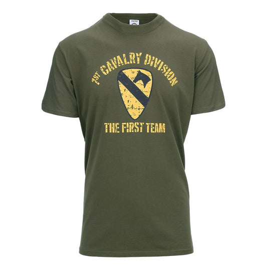 T-shirt First Cavalry Division lange mouw