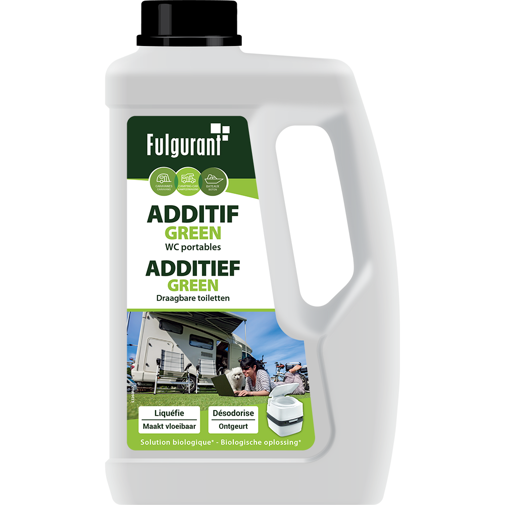 Additif Fulgurant pour toilettes chimiques verte