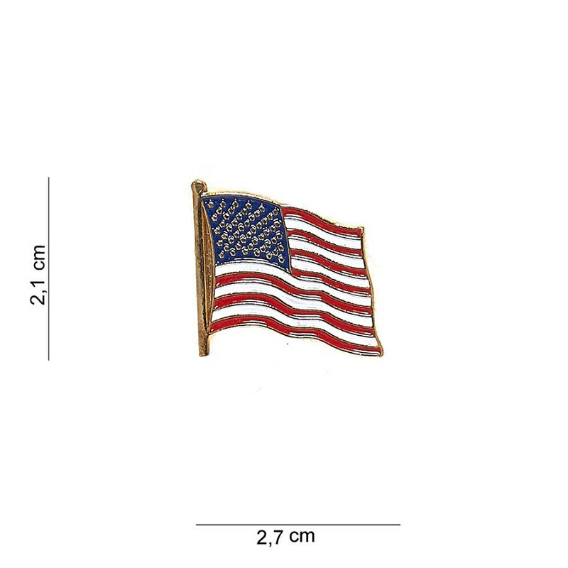 Emblème Drapeau USA Métal