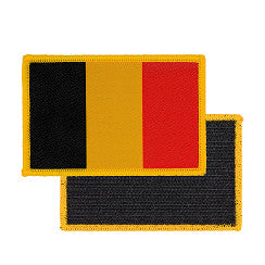 Emblème du drapeau belge en tissue