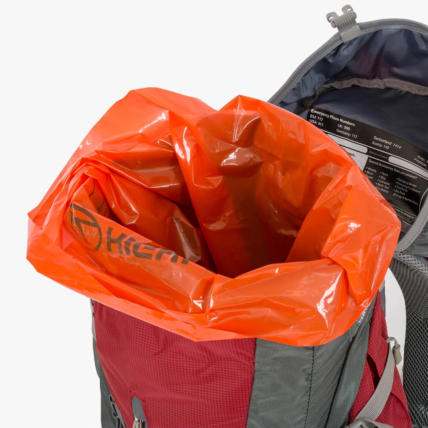 Rugzak liner waterproof