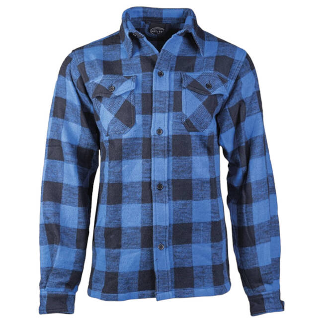 Flanel Hemd Blauw