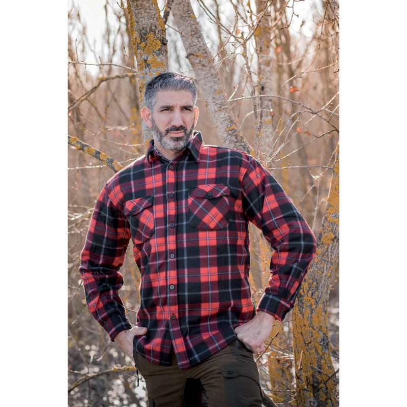Flanel Hemd Rood