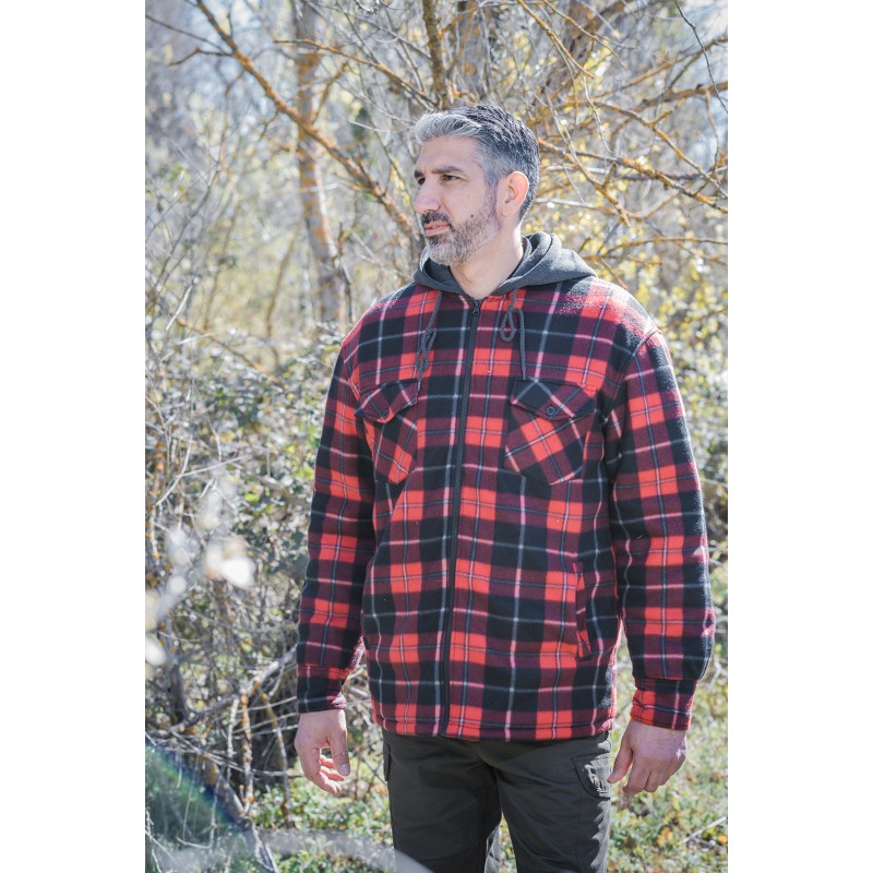 Polar Sherpa Hoodie Rood