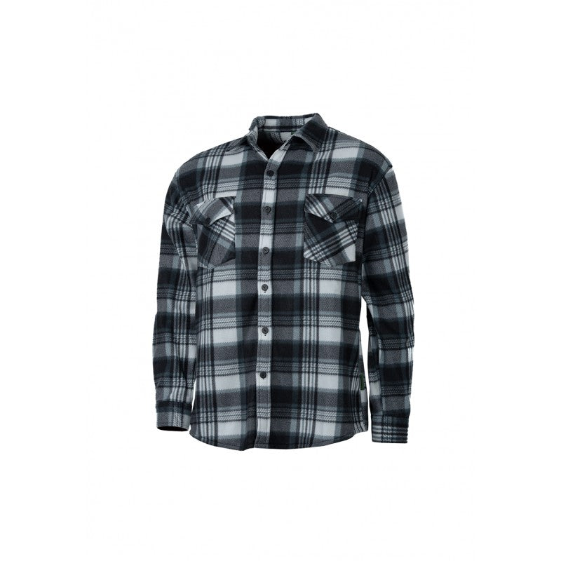 Flanel Hemd Grijs-Wit
