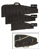 Wapenzak zwart met sling 140cm zwart