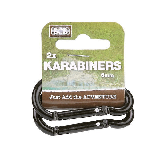 Karabijnhaak 6mm 2st