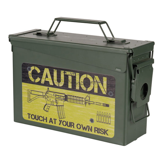 Caisse de munitions 30 Cal. Caution Risk