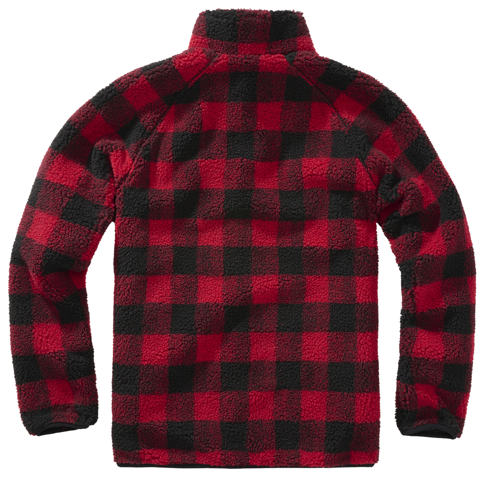 Brandit Teddy Fleece Jacket Rood/Zwart