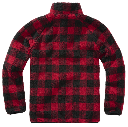 Brandit Teddy Fleece Jacket Rood/Zwart