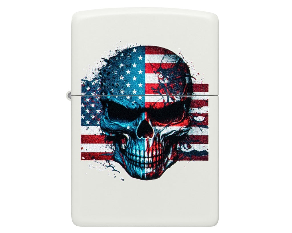 Zippo Skull Flag