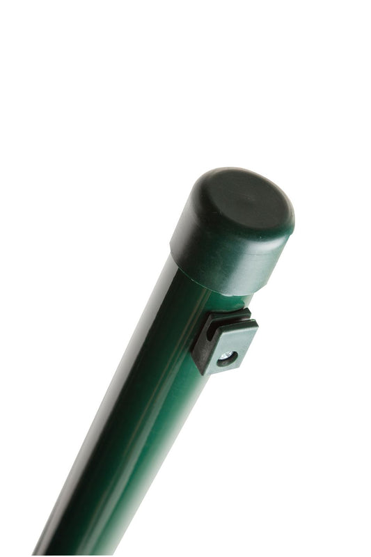 Poteau rond en métal vert 34 mm 1,20 m