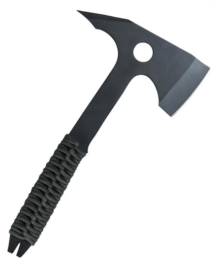 Hache avec paracorde noire