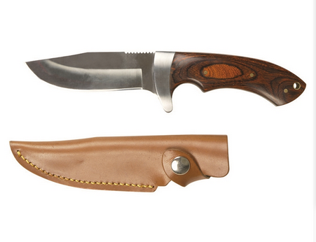 Couteau de chasse avec manche en bois