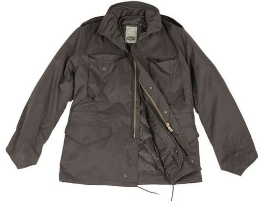 Veste US Style M65 noire avec doublure