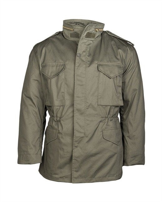 Veste US Style M65 verte avec doublure