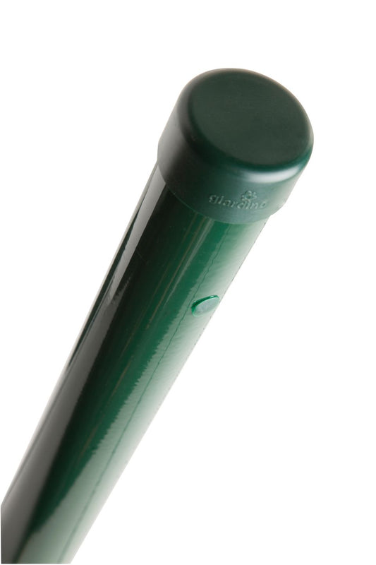 Poteau rond en métal vert 48 mm 1,50 m